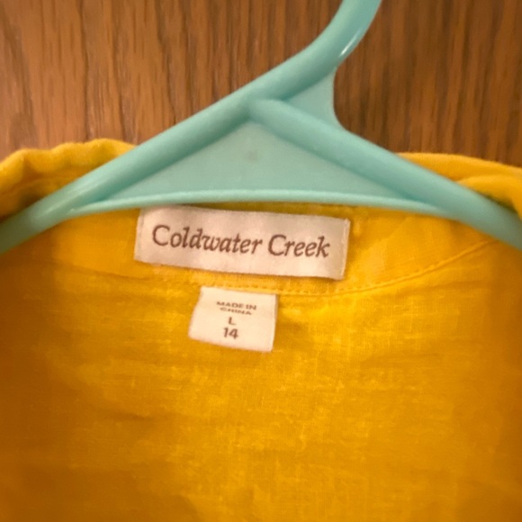 Yellow button down- L - Picture 2 of 2